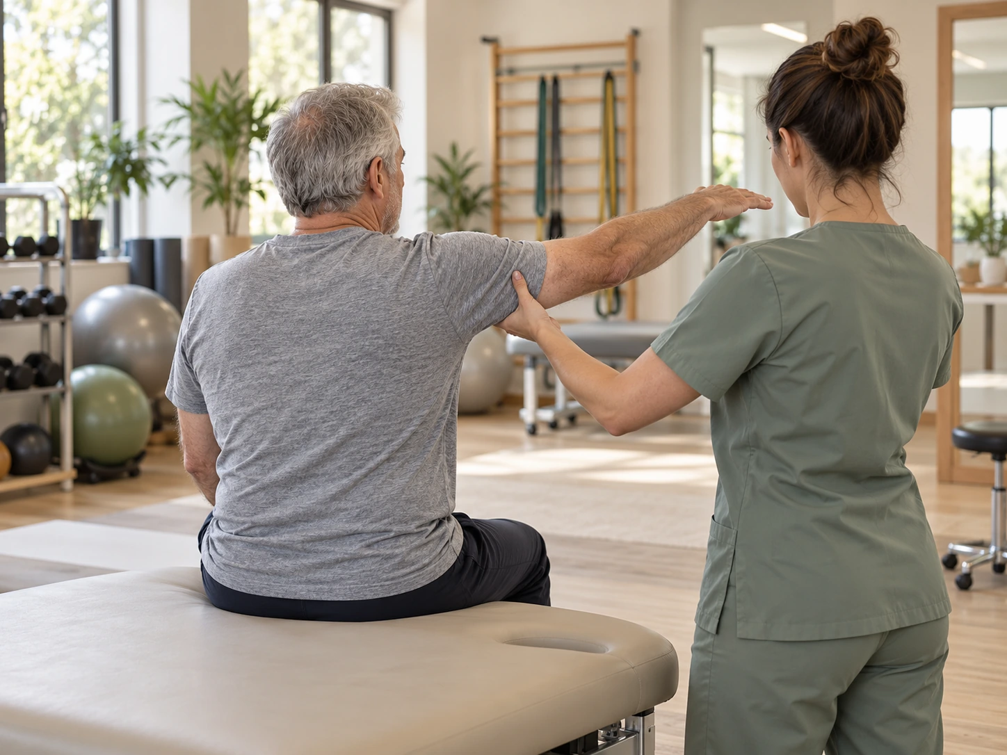 reeducation d'une fracture de la diaphyse humérale