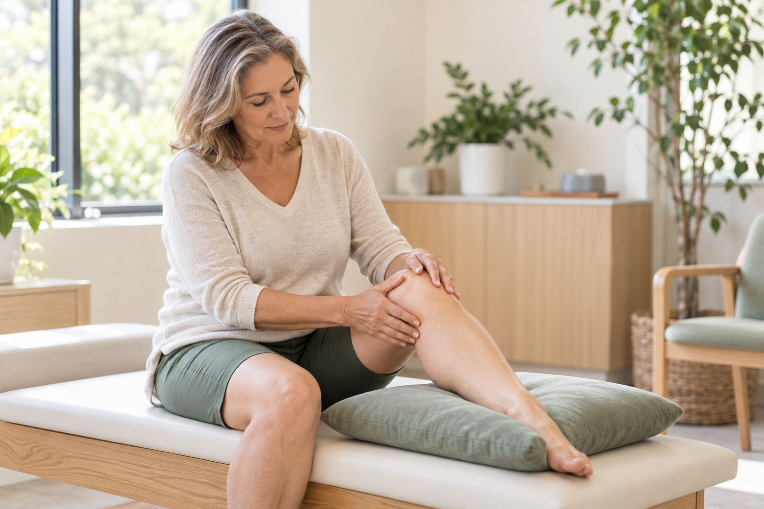 Fracture de la rotule avec douleur et gonflement du genou