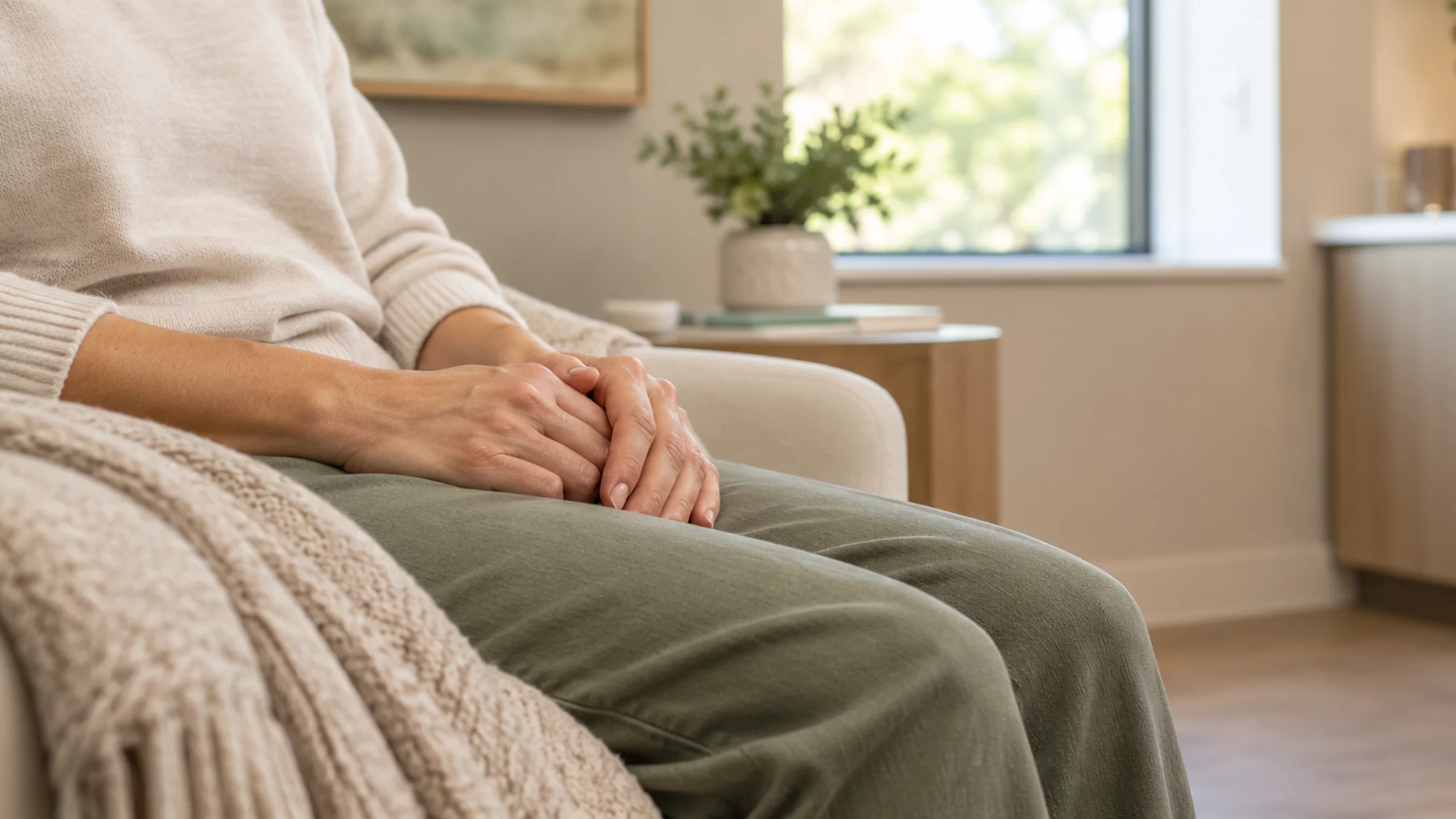 Patiente au calme avant une procédure utilisant Lipogems®