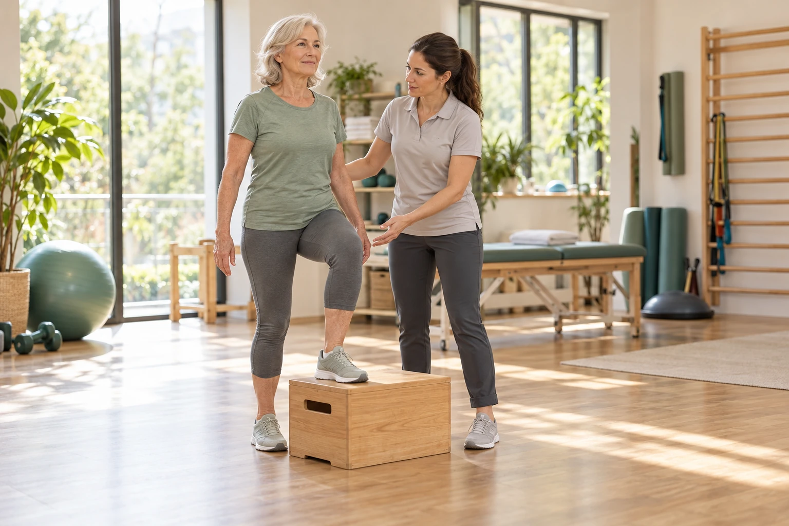 Séquelles après une fracture : reprise progressive des activités avec une physiothérapeute.