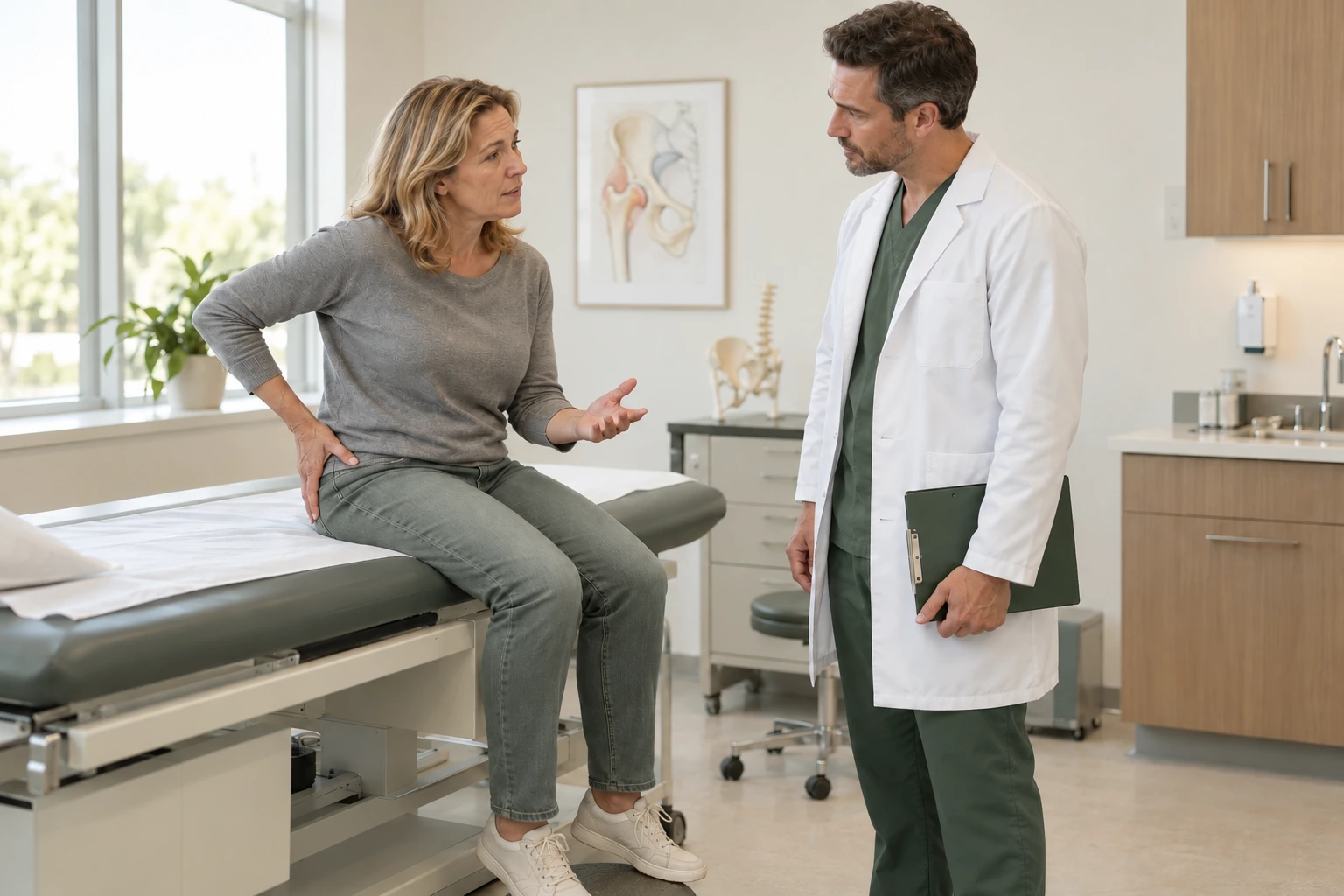 Tendinopathie du petit ou moyen fessier – consultation et examen clinique